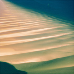 Vue aérienne de la mer au Banc d'Arguin près d'Arcachon en France