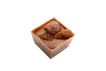 exclusive collection chocolate sweets isolated on the white
