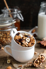 homemade granola with nuts
