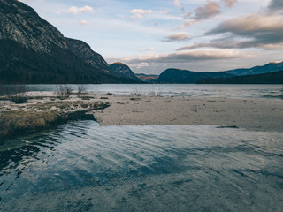Landscape. Lakes and mountains.