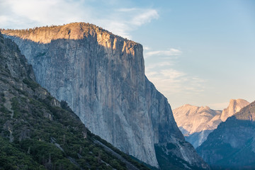 Fototapeta na wymiar El Capitan rock formation close-up in Yosemite