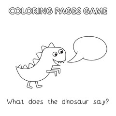 Cartoon Dinosaur Coloring Book