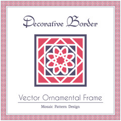 Vector decorative frame