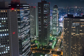 新宿の夜景 / 東京都庁展望台からの眺望