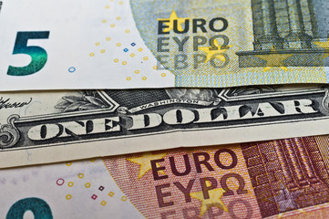 Porträt auf der 1 US Dollar Banknote 