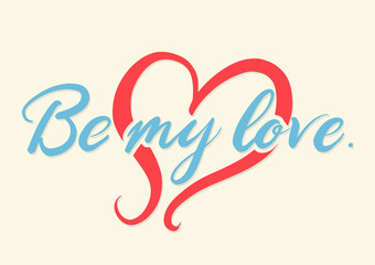 Doodle for love concept.