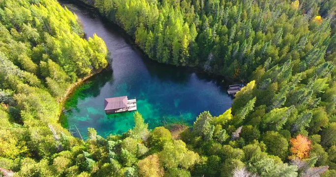 The Big Spring Kitch-iti-kipi Michigan Boat