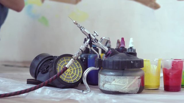 tools and paints for airbrushing