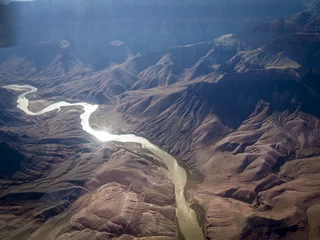 Poster Im Rahmen Aerial view from the Grand Canyon National Park and Colorado River © thamerpic