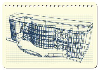 Graphic illustration with decorative architecture 19_2