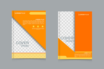 Brochure design template vector. Flyers annual report business magazine poster and portfolio