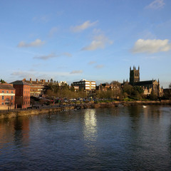 Fototapeta premium worcester worcestershire city town