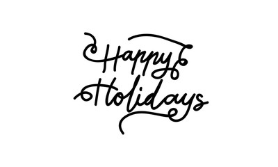 Obraz na płótnie Canvas Happy Holidays Template Vector