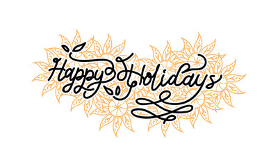Happy Holidays Template Vector