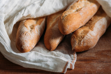 Homemade baguette