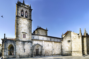 Fototapeta premium Lateral nave of the Cathedral of Braga in the center of town. without people