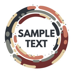 Abstract vector frame for text