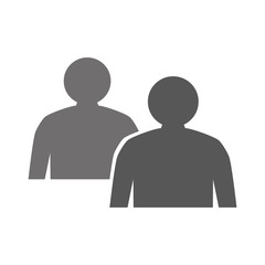 people icon on white background.