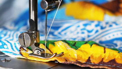 Sewing machine, close-up, object