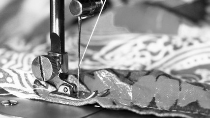 Sewing machine, close-up, object