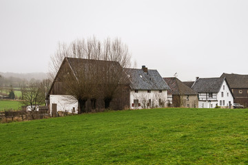 Characteristic houses in the southern part of the Dutch province of Limburg