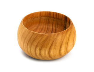 wooden plate isolated on white background