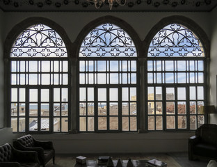 Acre or Akko, Israel - view of the typical old city of Acre from a wonderful window.
