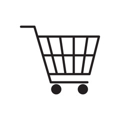 Shopping cart icon vector illustration. Free Royalty Images.