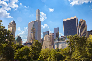 Central Park and Manhattan skyline, New York City 