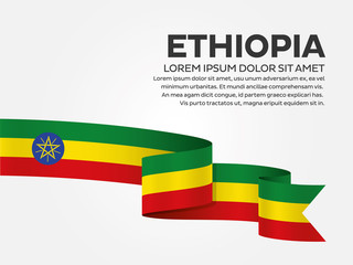 Ethiopia flag background