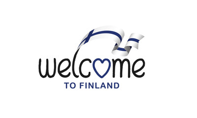 Finland flag background