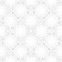 Light white-grey background. Fabric print. Geometric pattern in repeat. Seamless grunge surface, mosaic ornament, ethnic style.