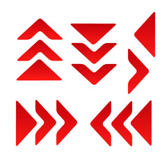 set of arrow icon logo sign illustration design isolated background