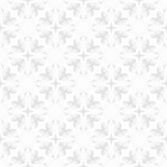 Light white-gray texture. Fabric print. Geometric pattern in repeat. Seamless grunge background, mosaic ornament, ethnic style.