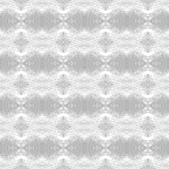 Light white-gray texture. Fabric print. Geometric pattern in repeat. Seamless grunge background, mosaic ornament, ethnic style.
