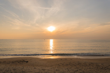 Beautiful sunset over the ocean