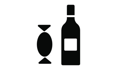 Vector - snack - snacks - snack bar - sweets - drinks - isolated
