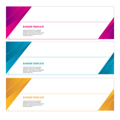 Fototapeta premium set of sticker banner poster web template vector isolated on white background