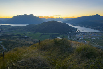 Obraz premium Mountains and Valleys of New Zealand