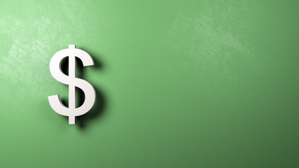 Dollar Sign Shape Against Wall