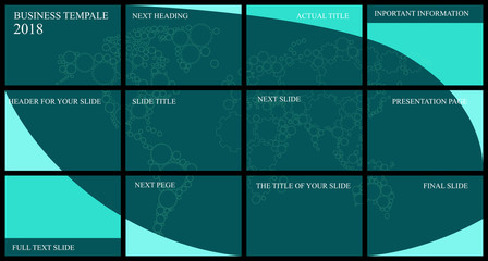 Obraz premium Business presentation. Business template for your design. World map on a dark background.