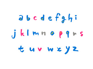 벡터 문자 / 손으로 쓴 글씨체