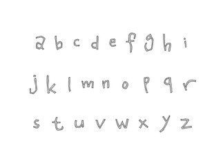 벡터 문자 / 손으로 쓴 글씨체