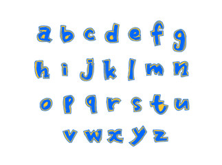 벡터 문자 / 손으로 쓴 글씨체