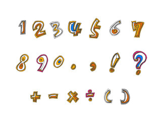 벡터 문자 / 손으로 쓴 글씨체