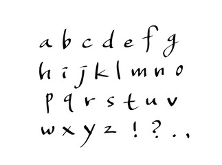 벡터 문자 / 손으로 쓴 글씨체