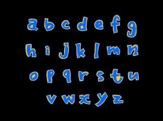 벡터 문자 / 손으로 쓴 글씨체