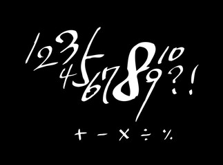 벡터 문자 / 손으로 쓴 글씨체