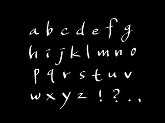벡터 문자 / 손으로 쓴 글씨체