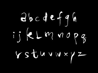 벡터 문자 / 손으로 쓴 글씨체